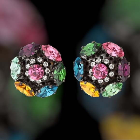 Erickson Beamon Earrings Modern Mughal Collection NWOT - Picture 3 of 13